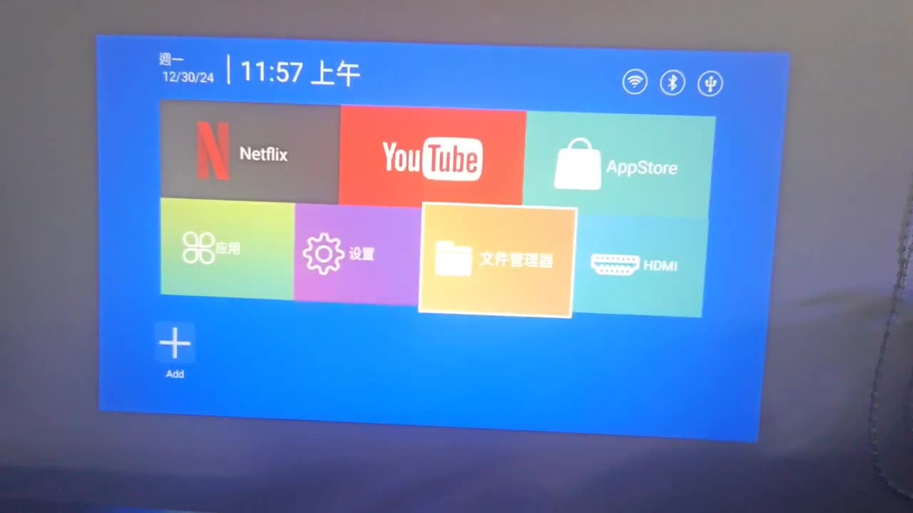 4K Support Smart WiFi6 Mini Projector – 720P Native HD Home Theater